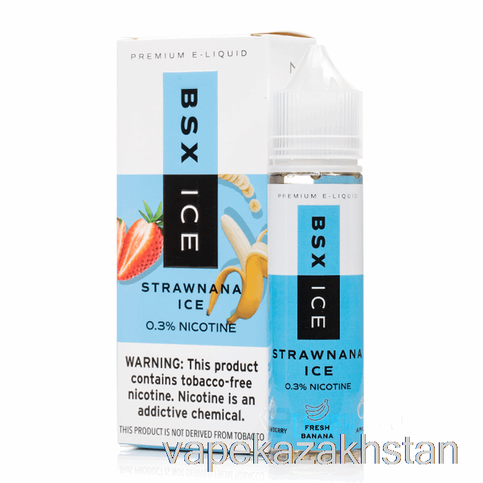 Vape Kazakhstan Strawnana Ice - BSX ICE - 60mL 0mg